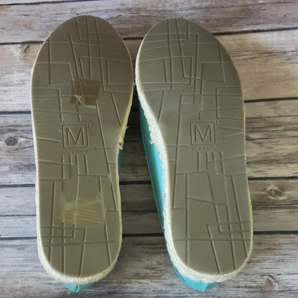 Maker's Shoes Aqua Moca Espadrilles NIB - Picture 4 of 12